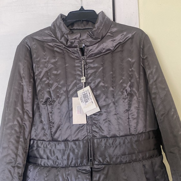 Giorgio Armani Shimmering Double Stand Up Collar Zip Jacket New With Tags - Picture 4 of 16